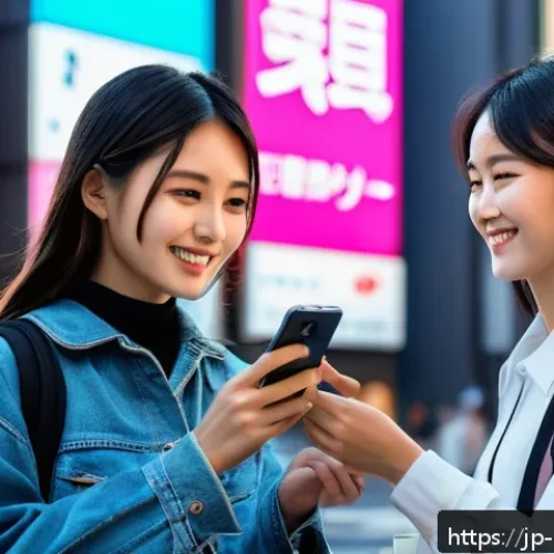 브랜드 커뮤니케이션 직무 경험담 - A modern Japanese marketing team in a bright office space, collaborating on social media strategy; d...